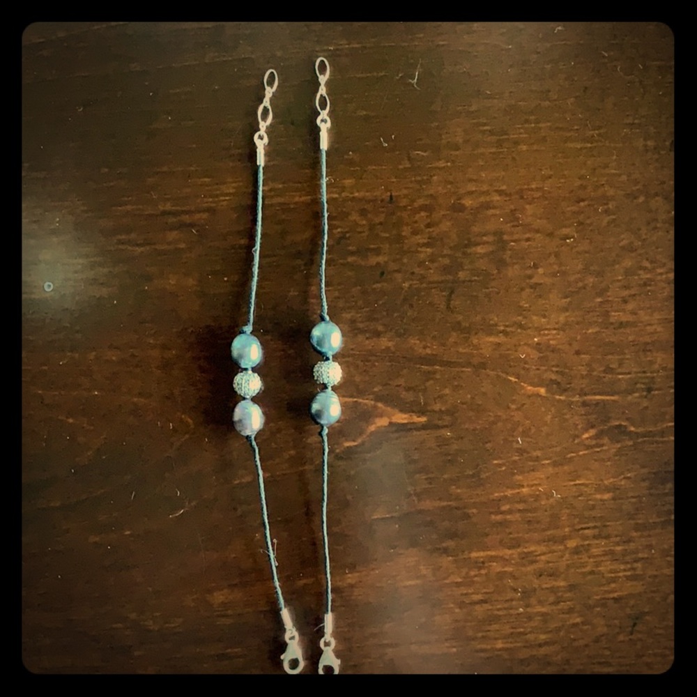 Pearl and Pave diamond Bracelets